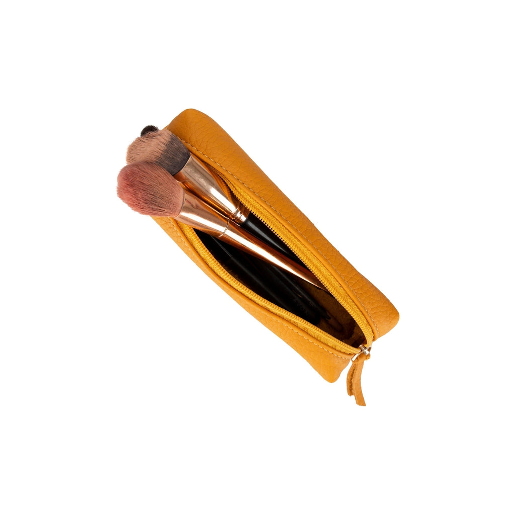 Centennial Multipurpose Leather Pencil Case and Makeup Bag