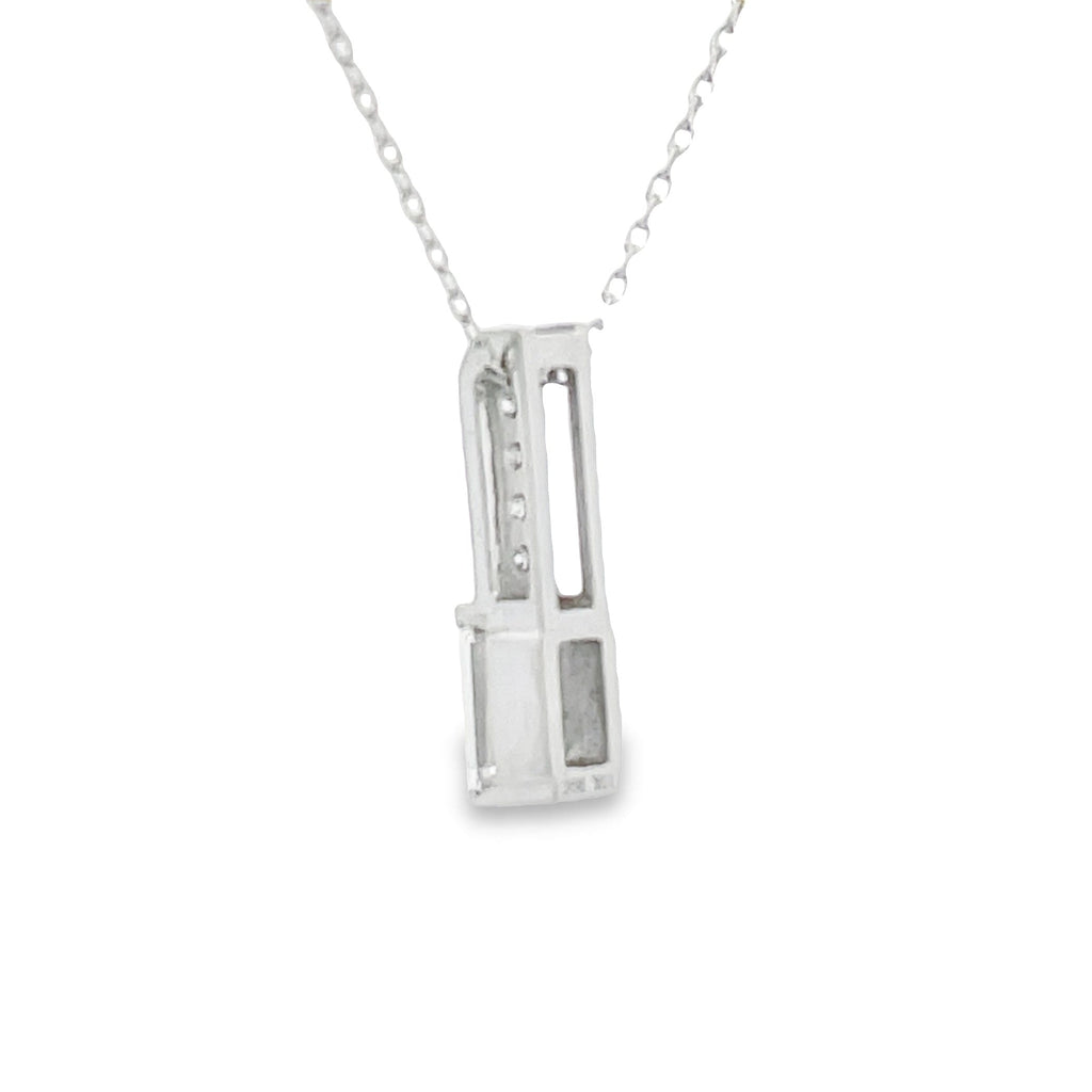 .06ct Zircon Diamond Fashion Pendants 10KT White Gold