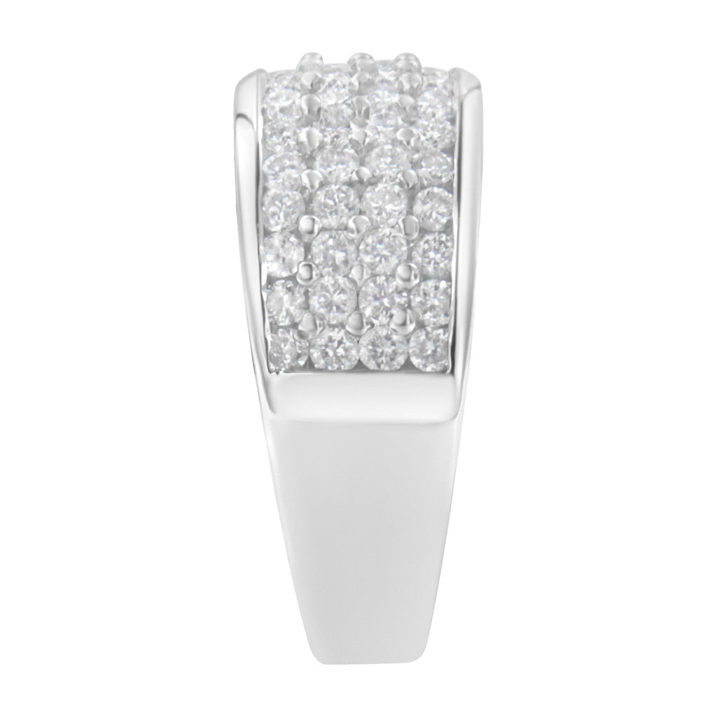 14K White Gold Round Cut Diamond Ring (1.0 Cttw, H-I Color, SI2-I1 Clarity) - Size 6-1/2