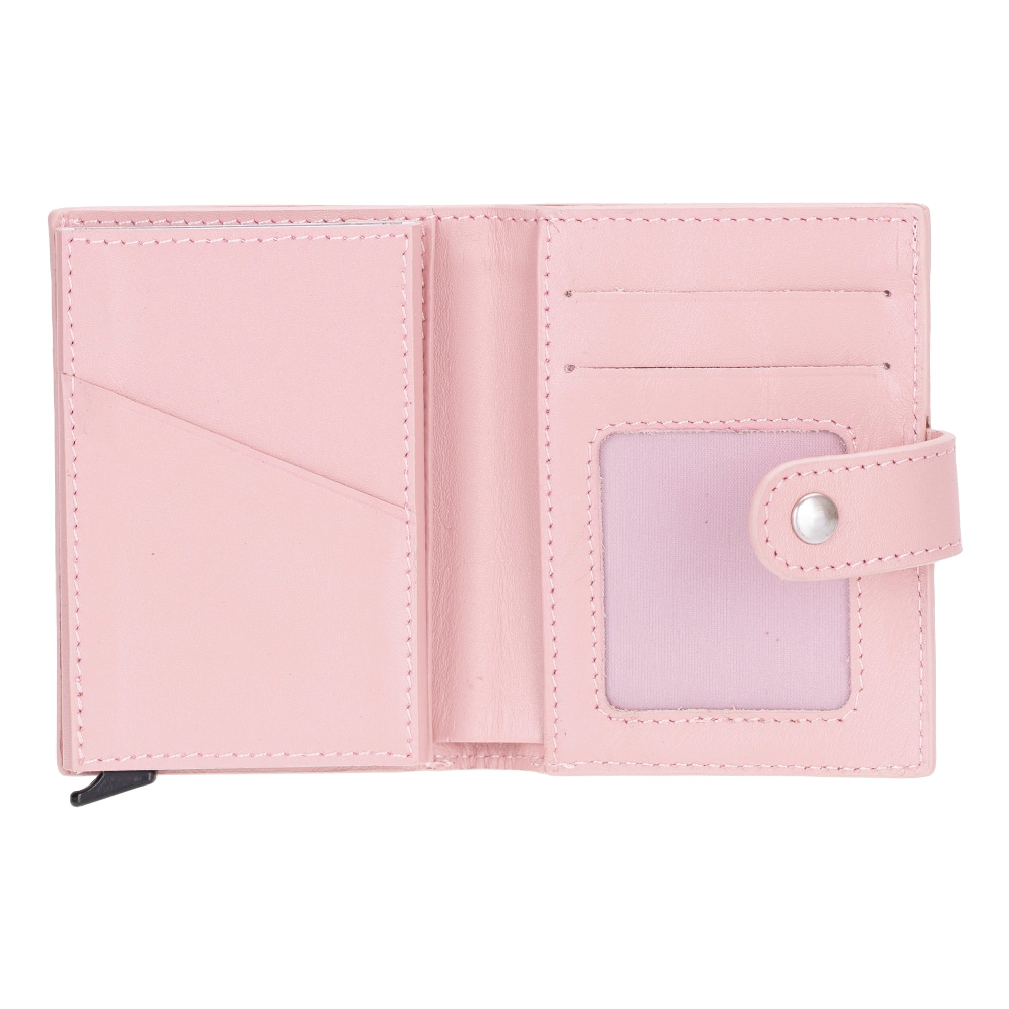 Douglas Genuine Leather Pop-Up Wallet with AirTag Slot - RFID Blocking Cardholder