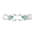 925 Sterling Silver Earrings with Pavé Setting CZ and Oxidized Finish for Women