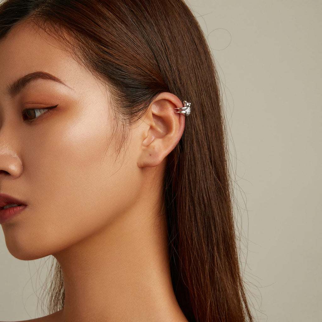 925 Sterling Silver CZ Pavé Setting Earrings