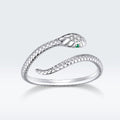 925 Sterling Silver CZ Plated Platinum Ring - Slim and Elegant Style