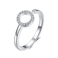 925 Sterling Silver Ring with Pavé Set CZ