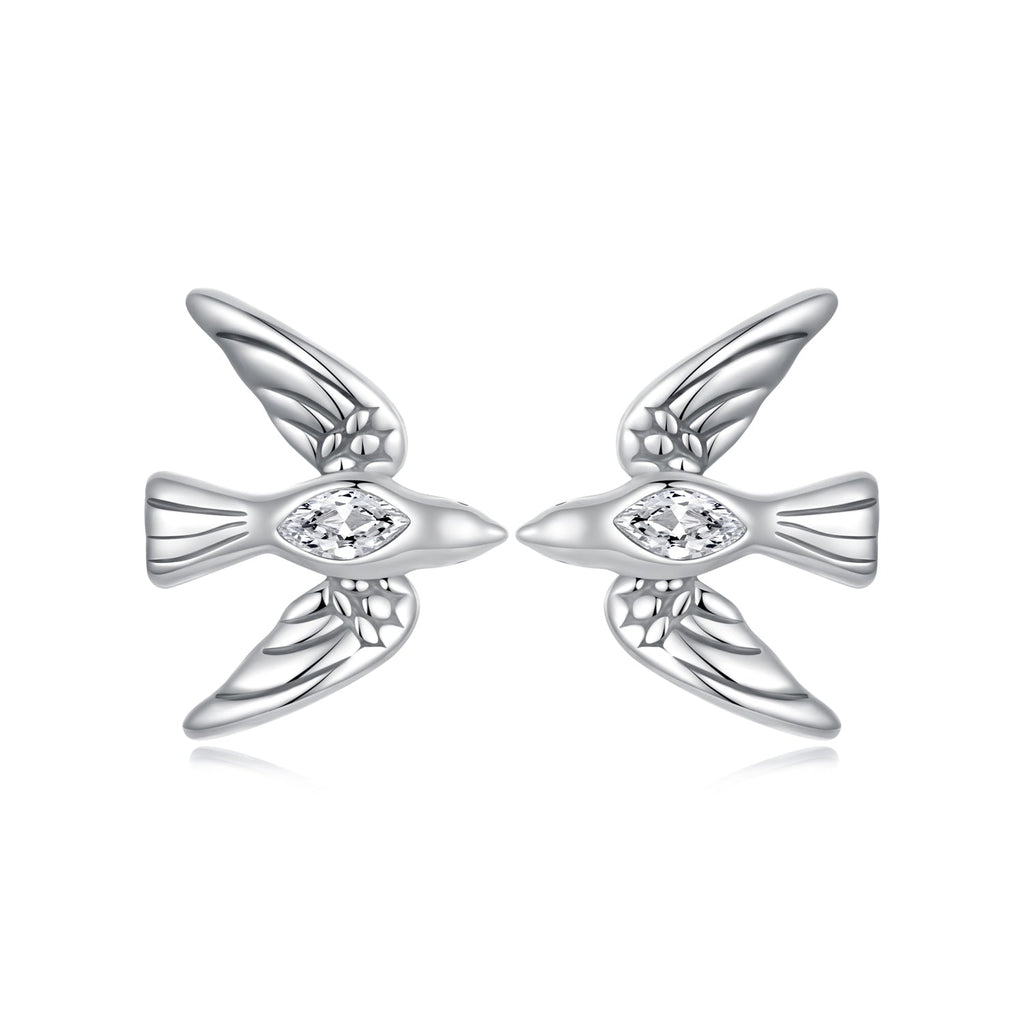 925 Sterling Silver Oxidized CZ Earrings for Women