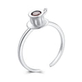 925 Sterling Silver Ring with Pavé Setting CZ