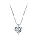 925 Sterling Silver 0.65 Carat Genuine Moissanite Necklace for Women