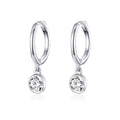 925 Sterling Silver Gold Plated Pavé Setting CZ Earrings for Women