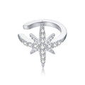 925 Sterling Silver Plated Platinum Pavé Setting CZ Earrings for Women