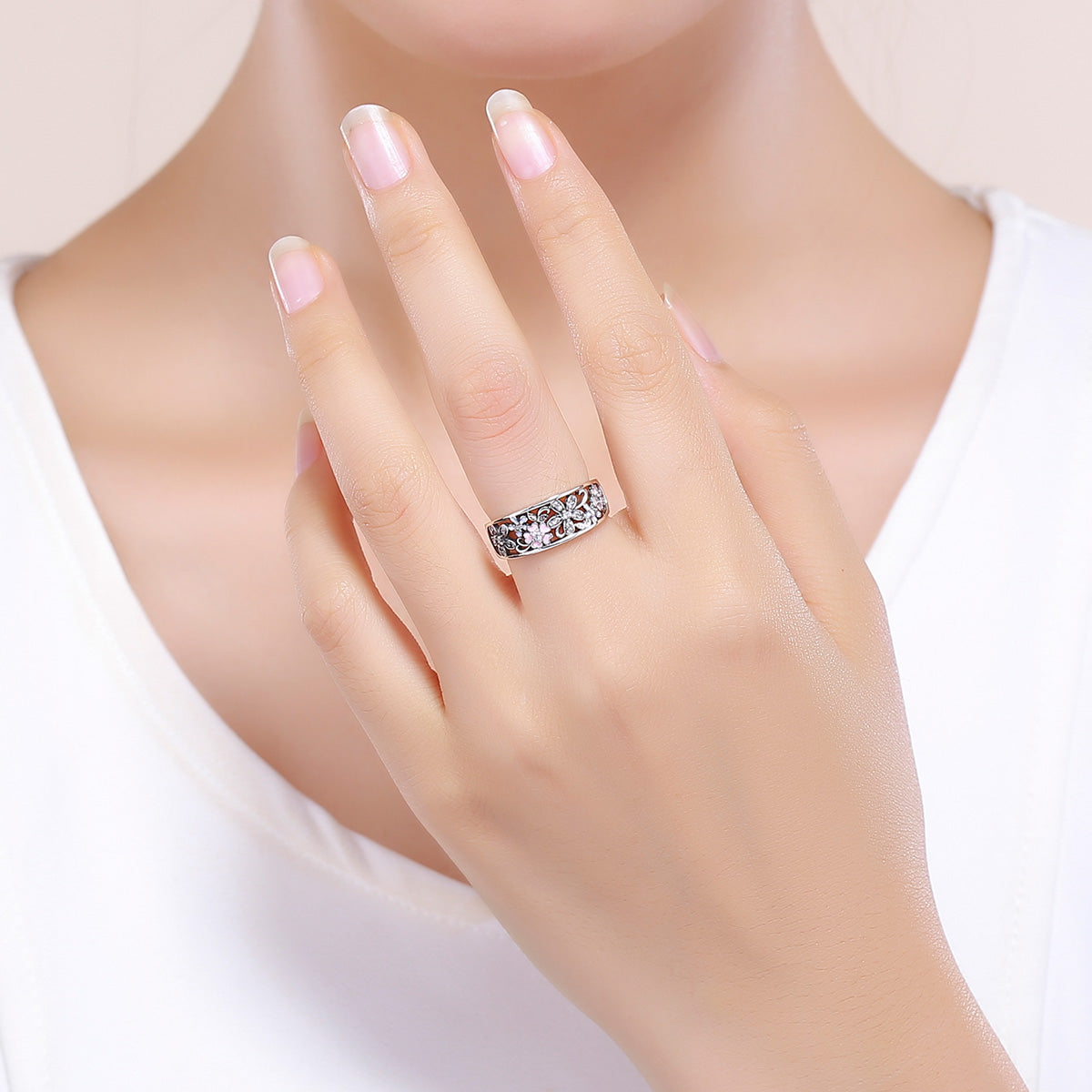 S925 Sterling Silver Ring Size 6.0