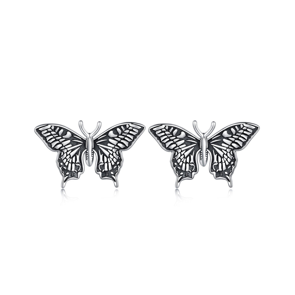 925 Sterling Silver Oxidized Earrings