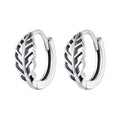 925 Sterling Silver Oxidized Earrings 12*5mm