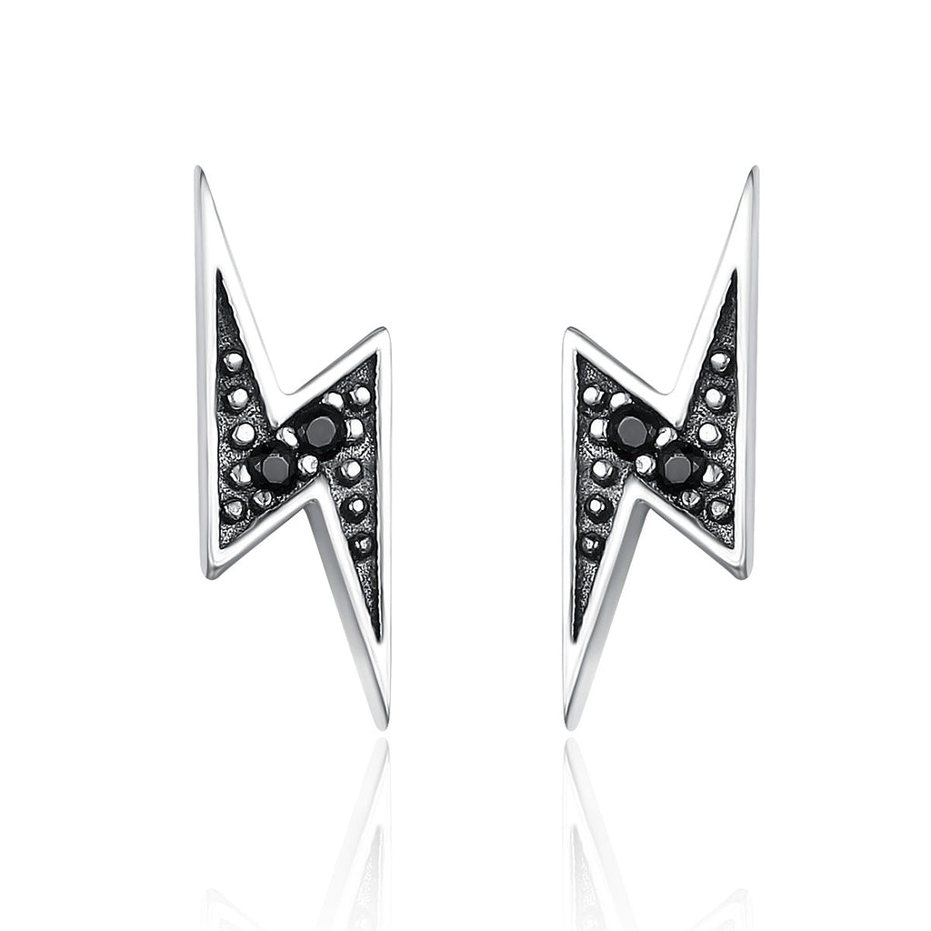 925 Sterling Silver Earrings with Pavé Setting CZ