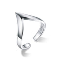 925 Sterling Silver Ring with Platinum Plating - 0.3cm Width - Unisex