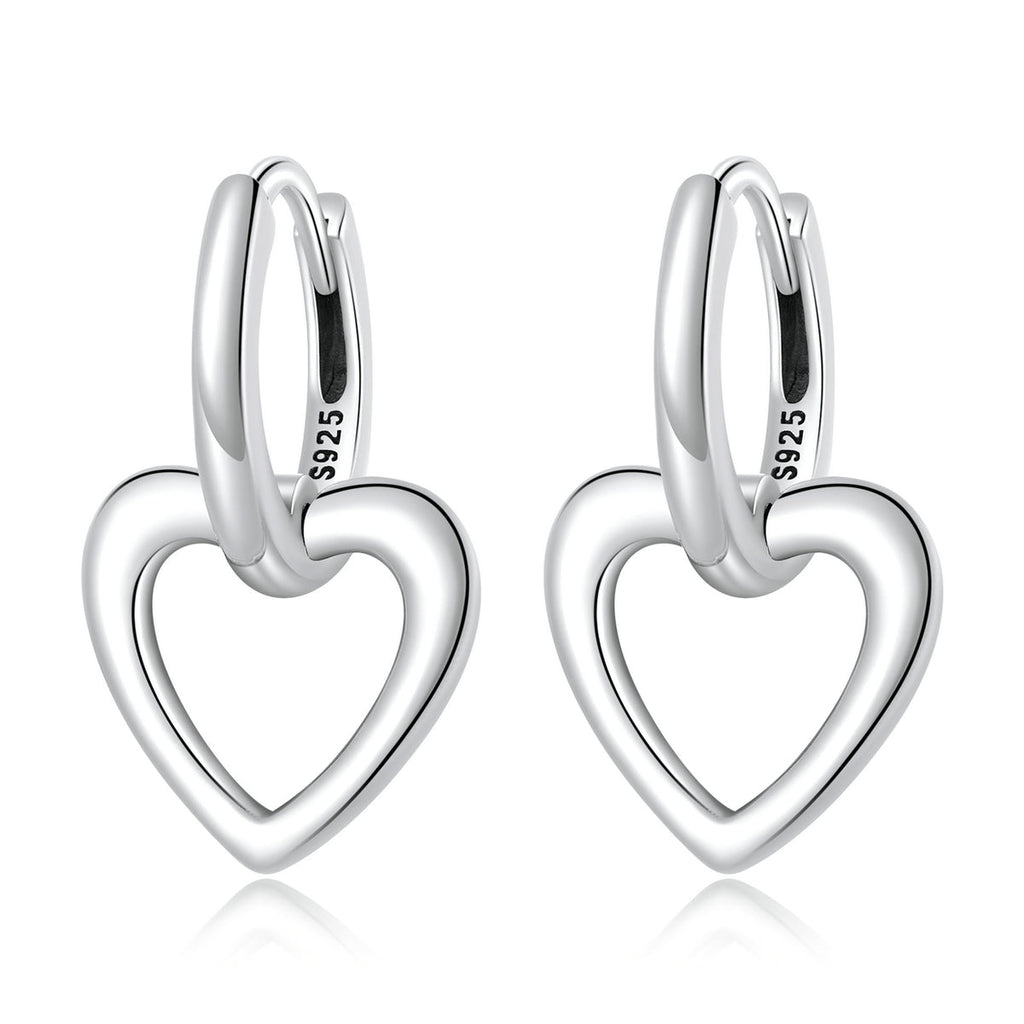 925 Sterling Silver Earrings for Women - Oxidized - 1.9x1.2cm