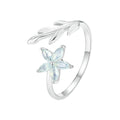 925 Sterling Silver & Opal Ring for Women