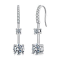 925 Sterling Silver Moissanite 1.00 Carat Earrings for Women