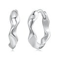 925 Sterling Silver White Gold Plated Earrings