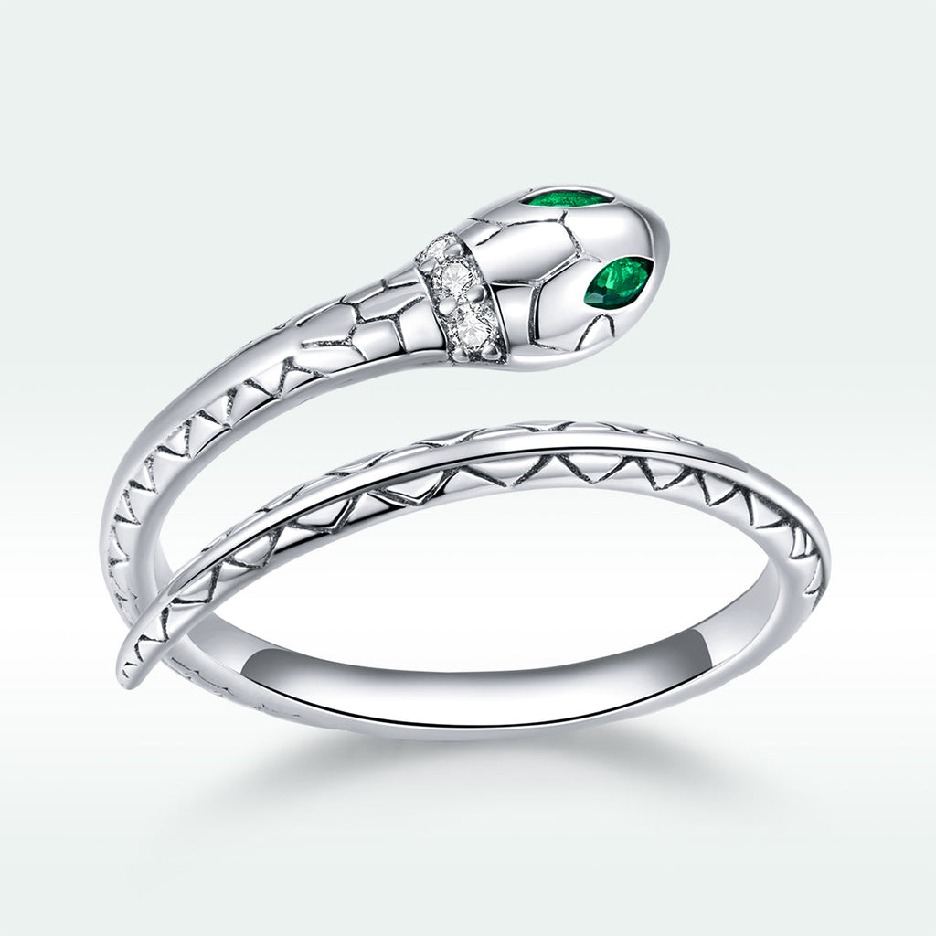 925 Sterling Silver Oxidized Pavé Setting CZ Slim Ring for Women