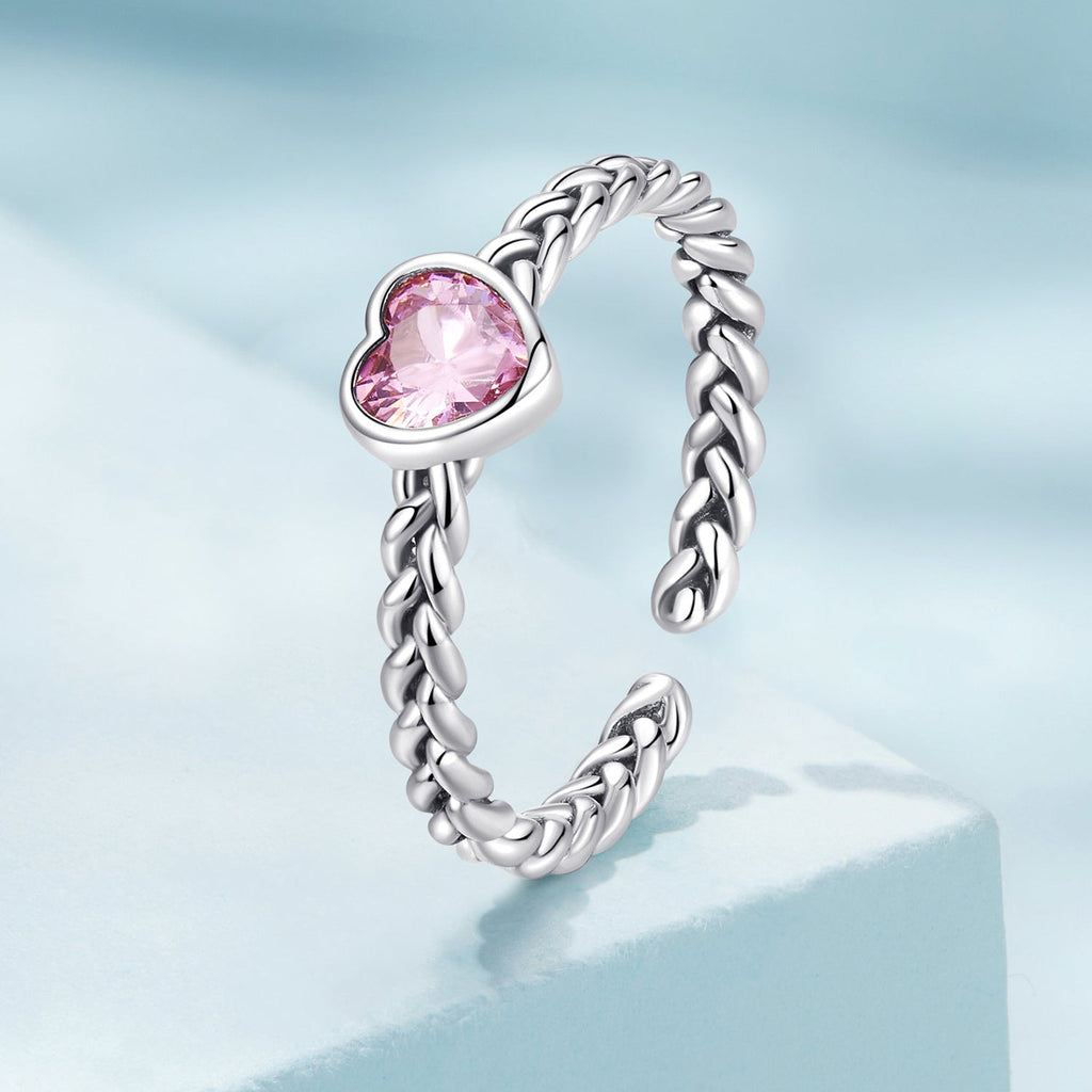 925 Sterling Silver Love CZ Ring for Women