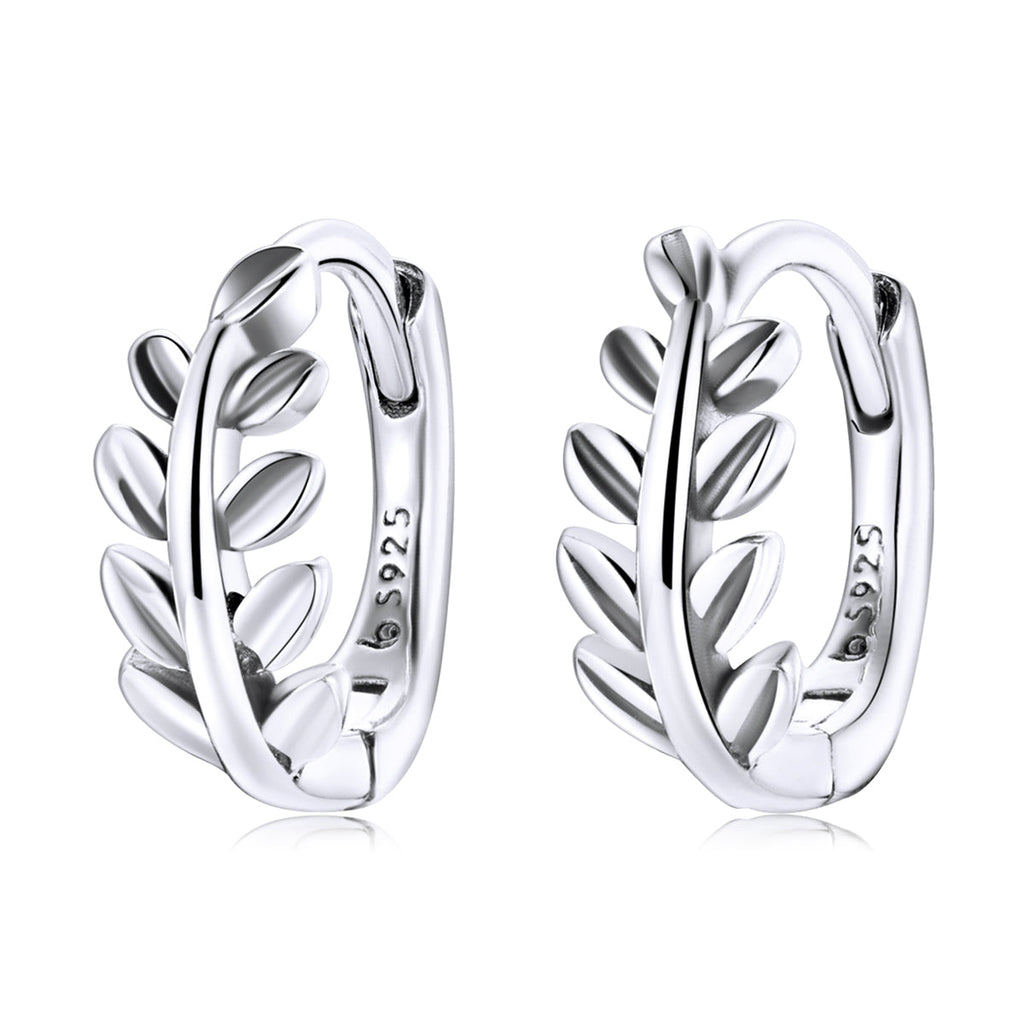 S925 Oxidized Silver Earrings 1.2*0.5cm for Women