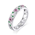 925 Sterling Silver Ring with Pavé Setting CZ - Size 6.0