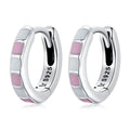 S925 Sterling Silver Enamel Oxidized Earrings