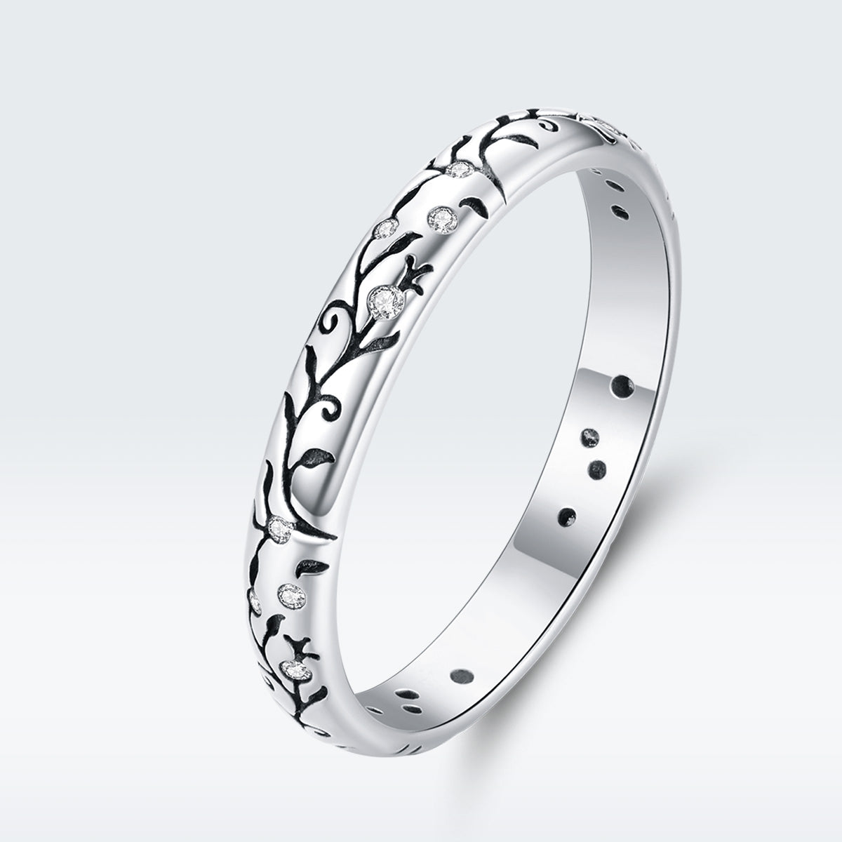 925 Sterling Silver Ring - Size 6.0 - Stylish Minimalist Design for Women