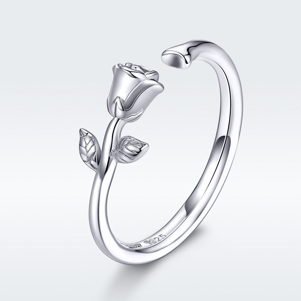 S925 Sterling Silver Plated Platinum Ring for Women