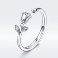 S925 Sterling Silver Plated Platinum Ring for Women