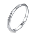 925 Sterling Silver Oxidized 0.2cm Width Ring Size 6 for Women