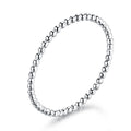 925 Sterling Silver+Plated Platinum Ring Size 6 for Women