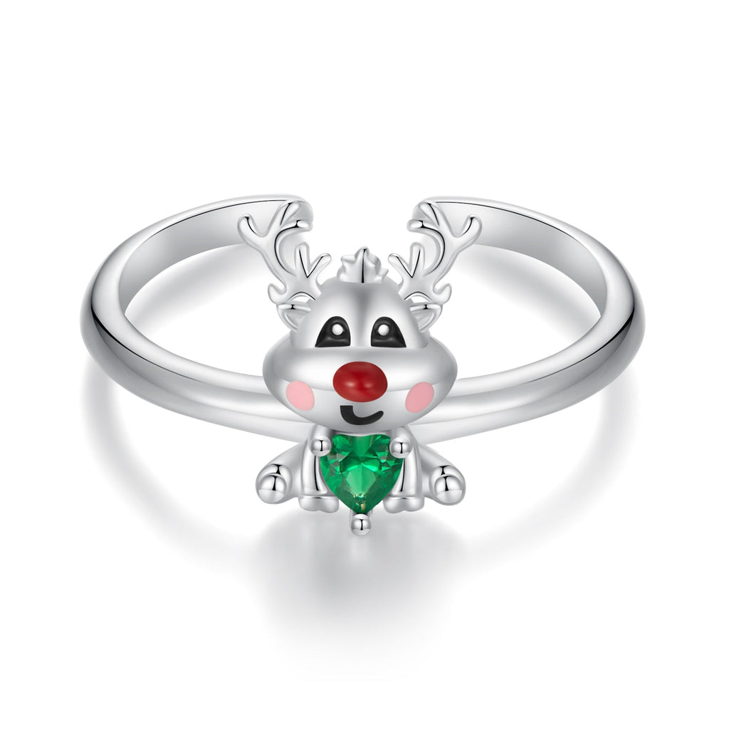 925 Sterling Silver Enamel Pavé CZ Ring