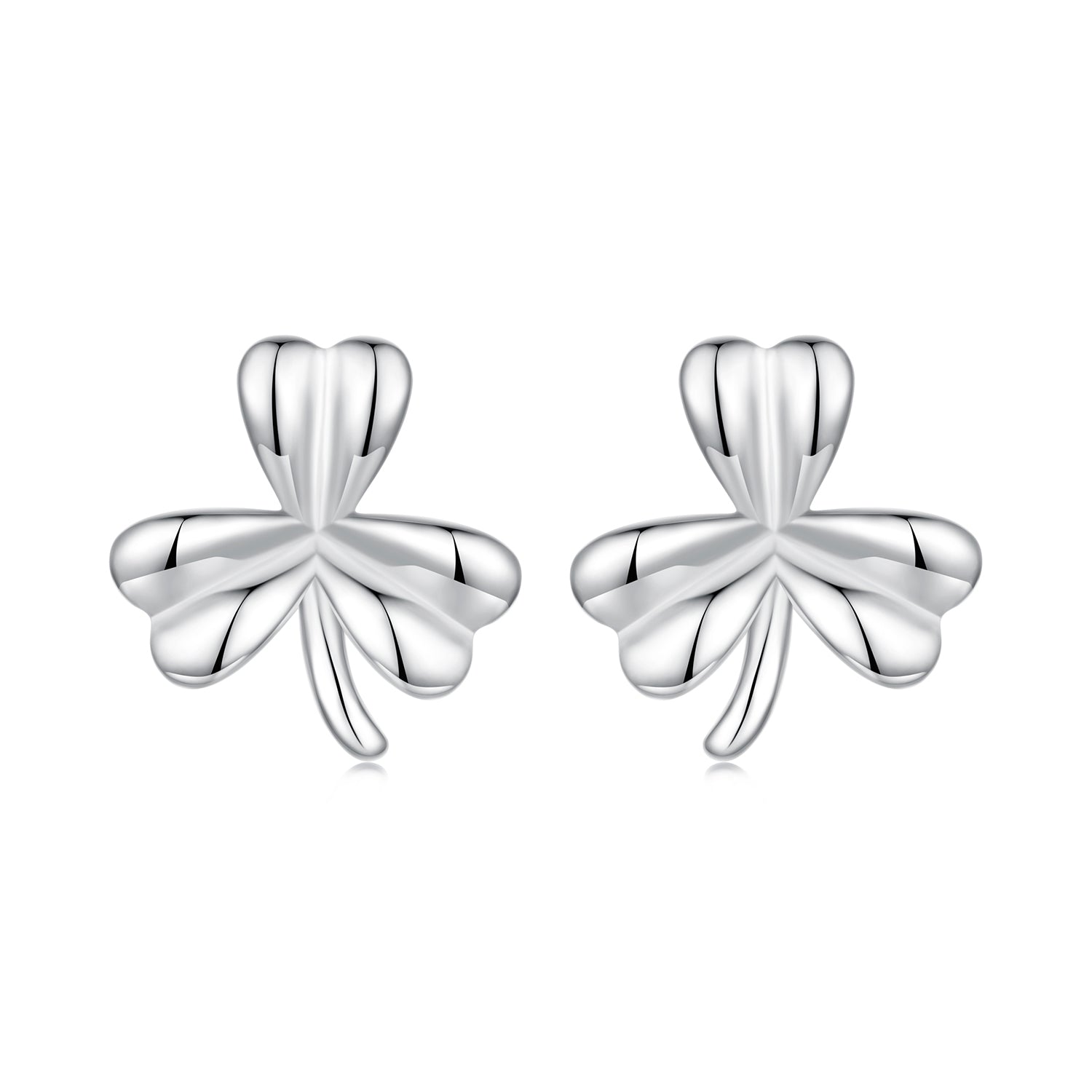 925 Sterling Silver White Gold Plated 0.7cm Earrings for Women