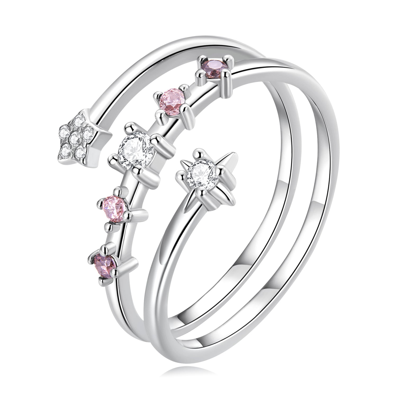 925 Sterling Silver CZ Pavé Ring