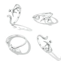 925 Sterling Silver Oxidized Ring for Women