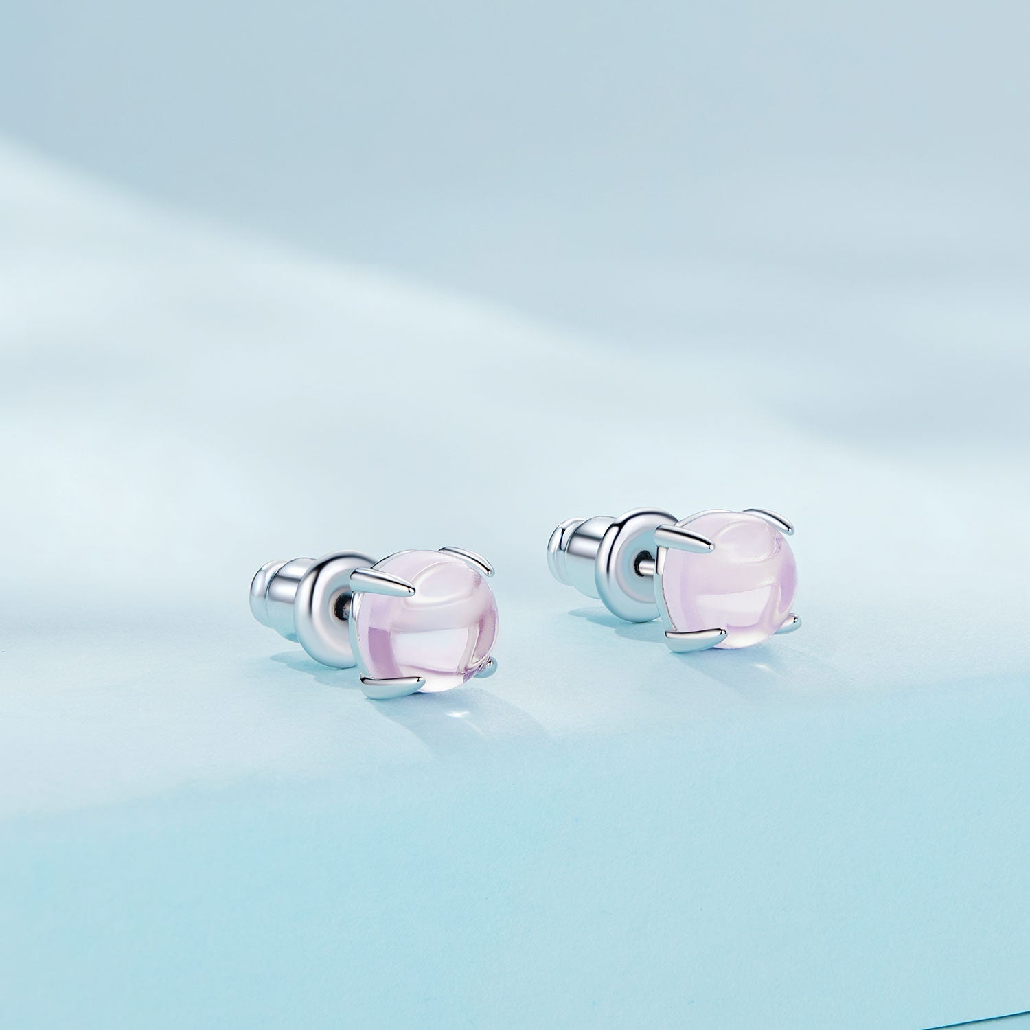 925 Sterling Silver Opal Earrings for Women