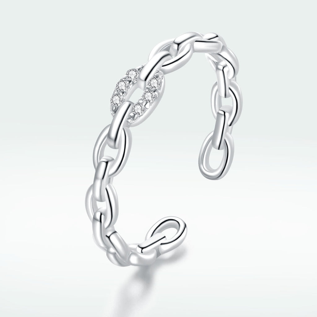 925 Sterling Silver 0.3cm Width CZ Pavé Setting Rings