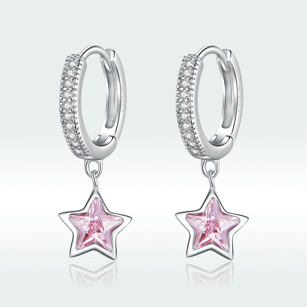 925 Sterling Silver Earrings with Pavé Setting CZ for Women