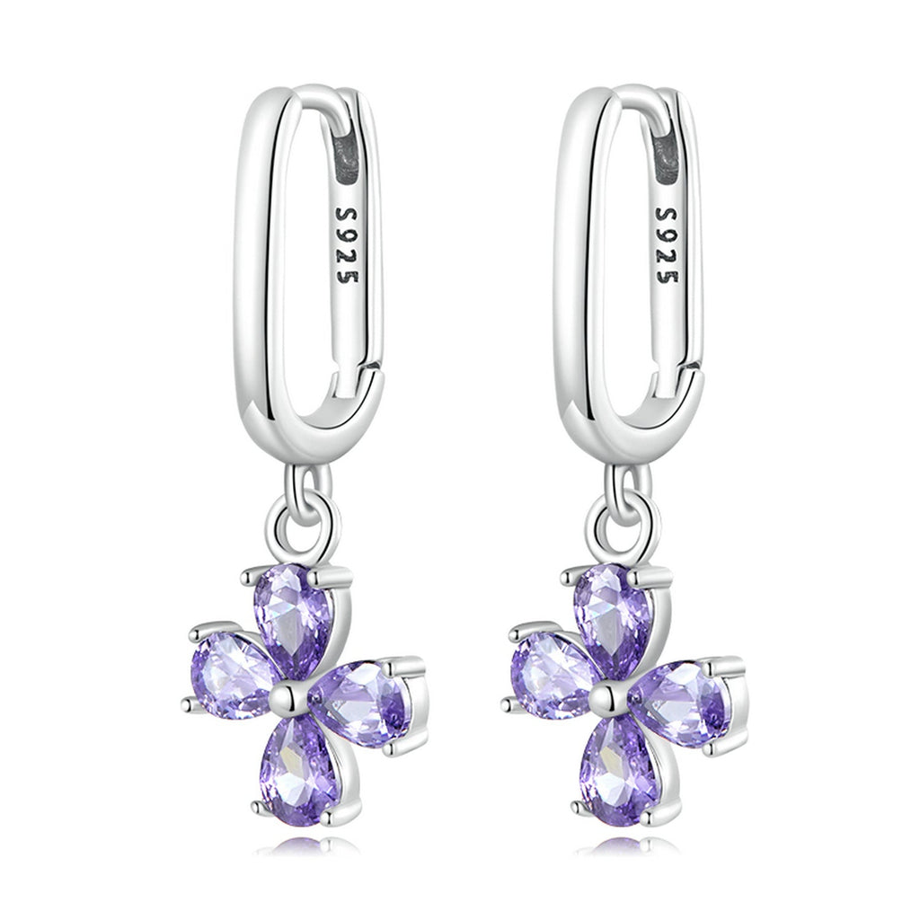 925 Sterling Silver Earrings with Pavé Setting CZ for Women