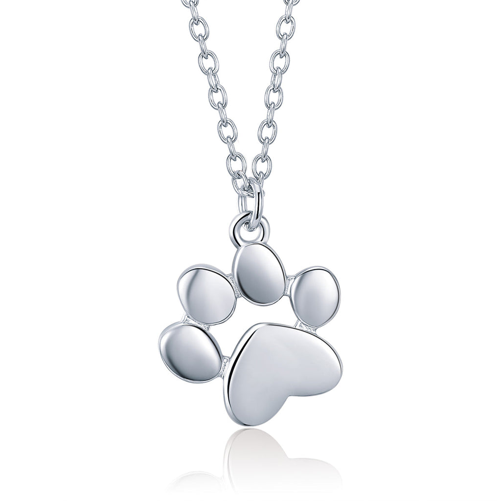 925 Sterling Silver Necklace with SCN Pendant 1.5x1.4cm for Women