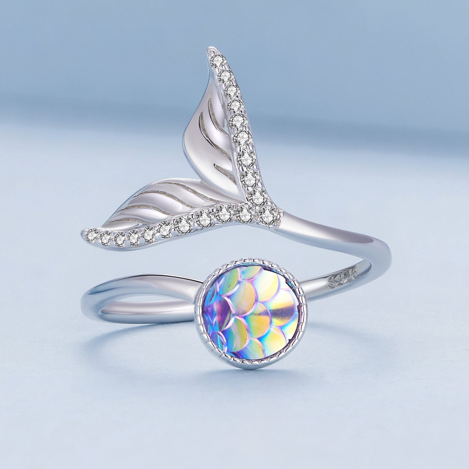 S925 Sterling Silver Pavé Setting CZ Ring for Women