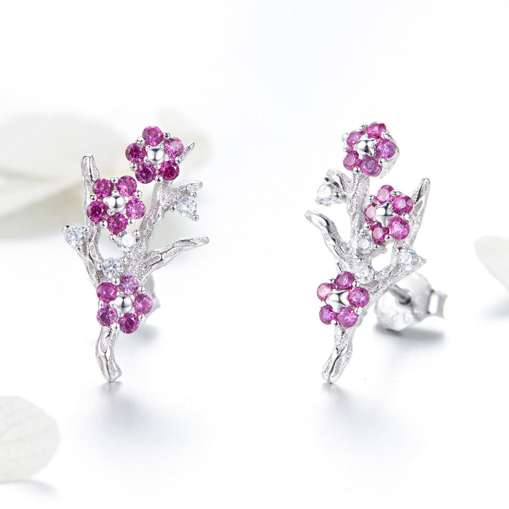 925 Sterling Silver Earrings with Pavé Setting CZ for Women