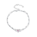 S925 Sterling Silver Pavé CZ Plated Bracelet for Women