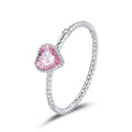 925 Sterling Silver Plated Platinum CZ Ring Size 9.0 for Women