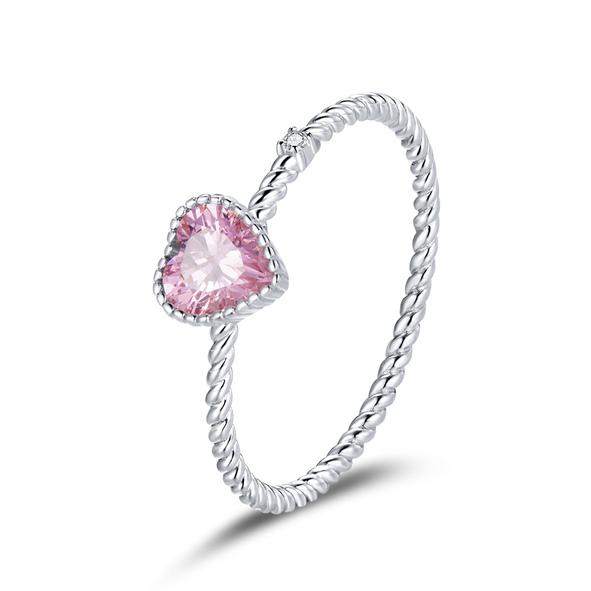 925 Sterling Silver Plated Platinum CZ Ring Size 9.0 for Women