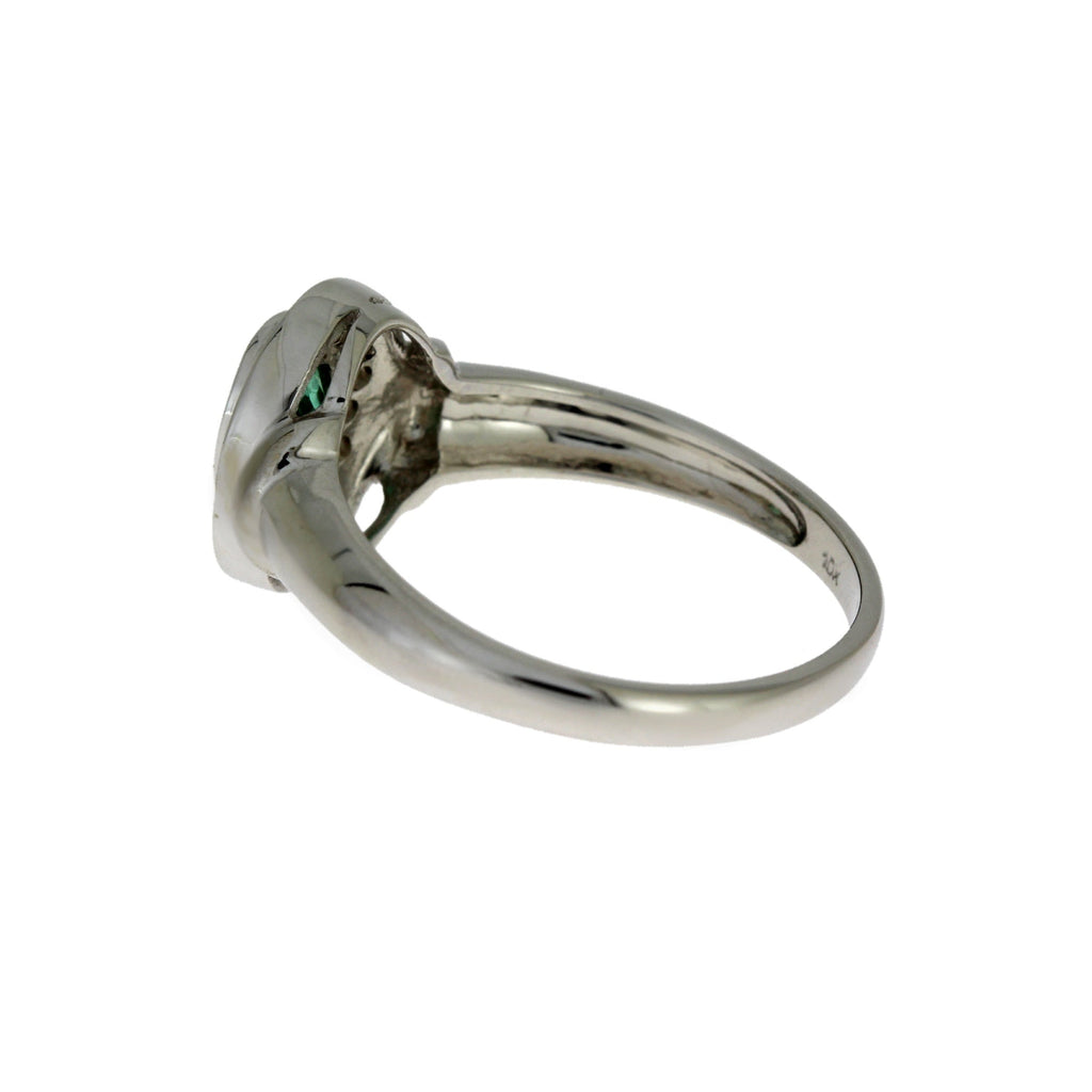 .60ct Emerald Diamond Ring 10KT White Gold