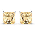 3.06 Carat Genuine Citrine .925 Sterling Silver Earrings