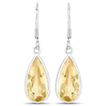10.04 Carat Genuine Citrine .925 Sterling Silver Earrings