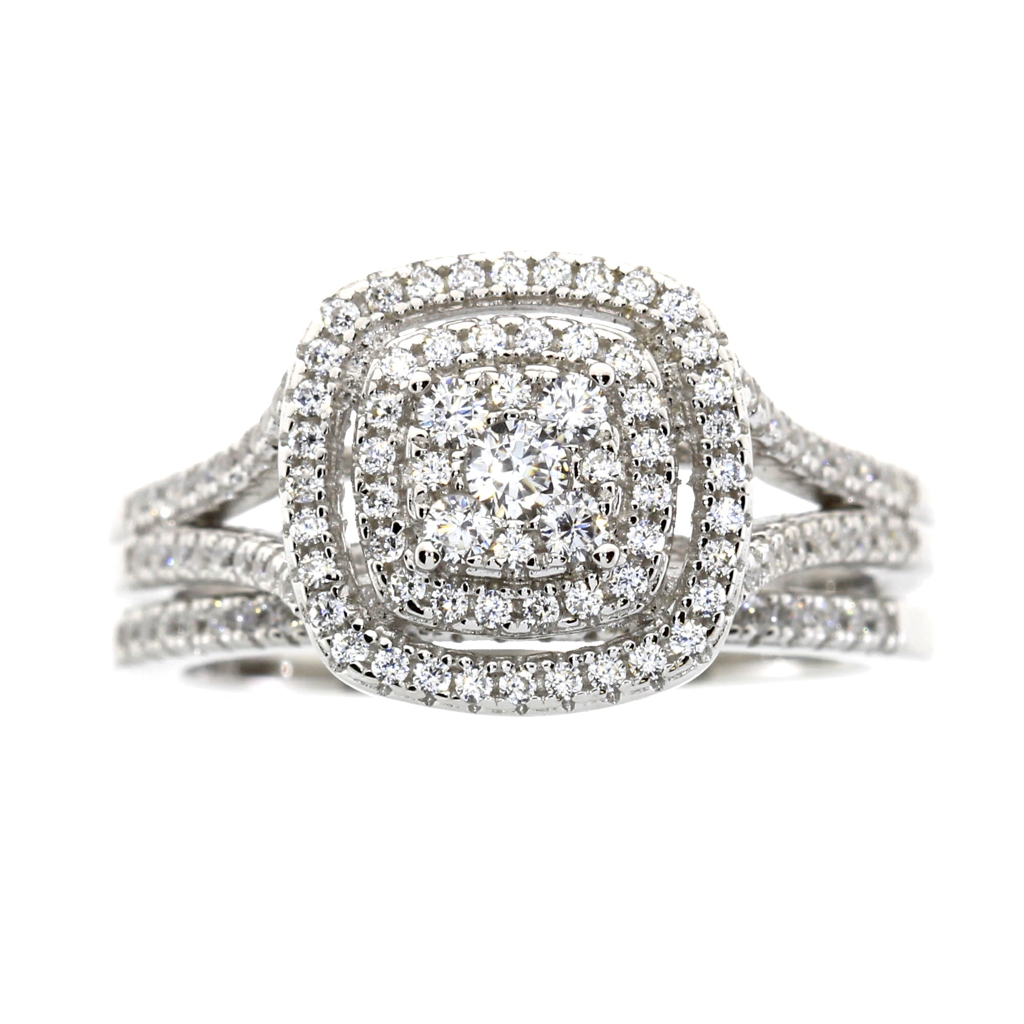 Cubic Zirconium CZ SS Bridal Sterling Silver